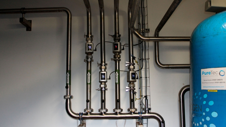 Picomag DMA25 and DMA50 flowmeters in the Brewery