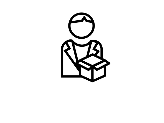 Logistics manager icon - key user of the IIoT based inventory management service