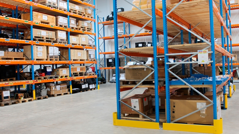 Warehouse storage at AMS Hayley