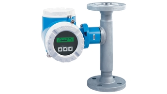 Picture of thermal mass flowmeter t-mass 65F with flanges for industrial gases & compressed air