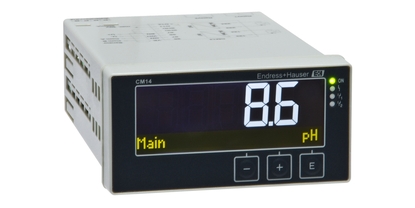 Liquiline CM14 is a basic panel transmitter for pH/ORP, conductivity or oxygen measurements.