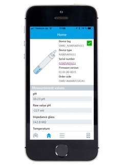 Mobile phone with SmartBlue app
