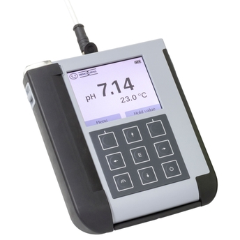 Robust handheld for pH/ORP, conductivity, oxygen and temperature measurement. Robust handheld for pH/ORP, conductivity, oxygen and temperature measurement.